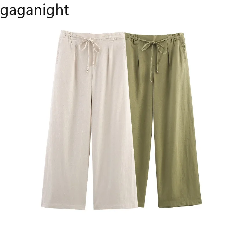 Gaganight Women Pants Bow Bandage High Waist Pockets Summer Fashion Wide Leg Solid Long Trouser Ladies Casual Streetwear
Gaganight Women Pants Bow Bandage High Waist Pockets Summer Fashion Wide Leg Solid Long Trouser Ladies Casual Streetwear