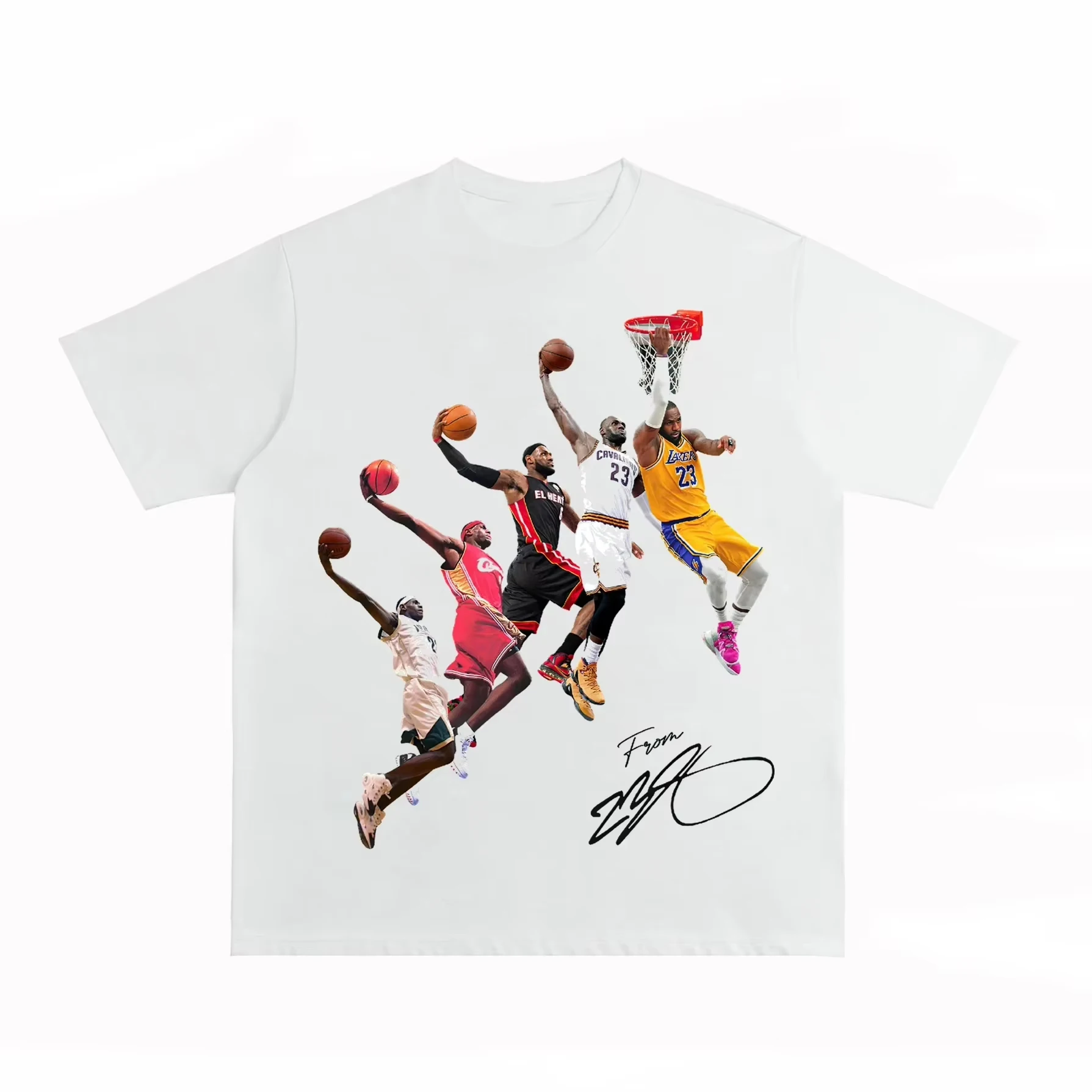 New Outdoor Fashion James Five Period Dunk Record-breaking Commemorative American Short Sleeve Cotton Comfortable Mens T shirt
New Outdoor Fashion James Five Period Dunk Record-breaking Commemorative American Short Sleeve Cotton Comfortable Mens T shirt