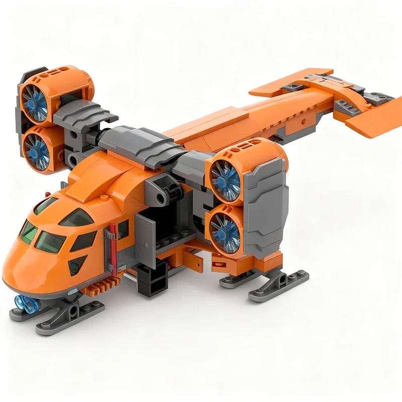 246PCS MOC Creative Model Arctic Transport Vtol Building Blocks DIY Assembly Building Blocks Display Gift Decoration Decor Set
246PCS MOC Creative Model Arctic Transport Vtol Building Blocks DIY Assembly Building Blocks Display Gift Decoration Decor Set