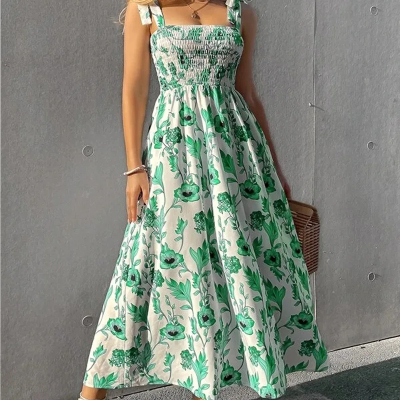 Sexy Slim Dress for Women Summer Fashion Floral Sleeveless Halter Printed Temperament Women Long Dresses
Sexy Slim Dress for Women Summer Fashion Floral Sleeveless Halter Printed Temperament Women Long Dresses