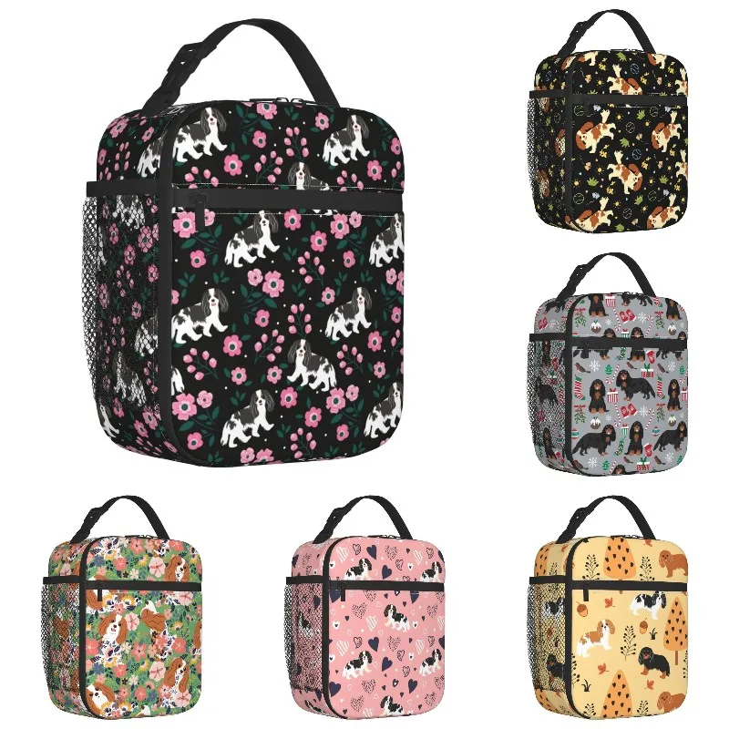 Custom Black And White Cavalier King Charles Spaniel Dog Lunch Bag Women Thermal Cooler Insulated Lunch Boxes for Kids School
Custom Black And White Cavalier King Charles Spaniel Dog Lunch Bag Women Thermal Cooler Insulated Lunch Boxes for Kids School