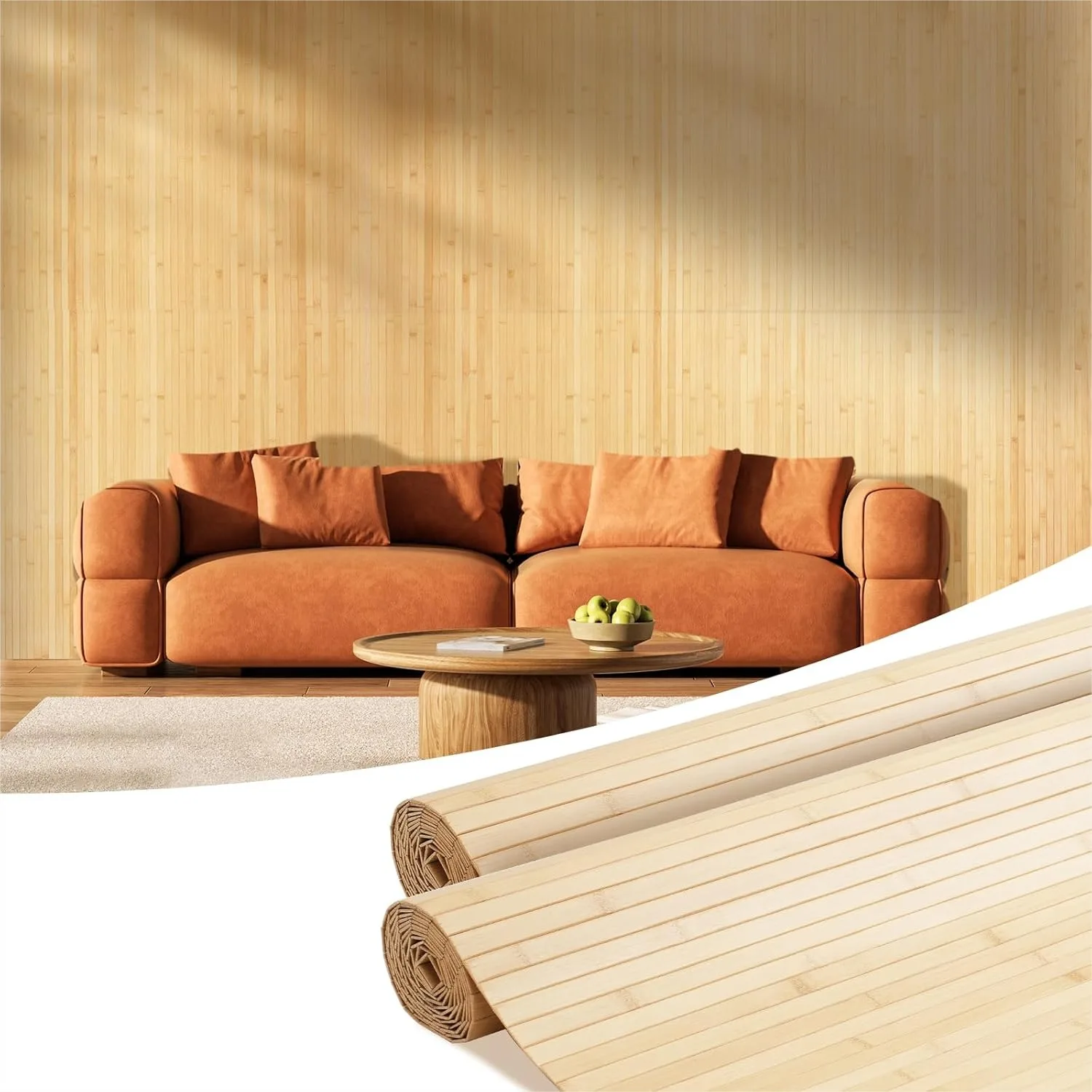 Natural Bamboo Wall Panel 2 Pack 96x48 Inch for DIY Home Decor
Natural Bamboo Wall Panel 2 Pack 96x48 Inch for DIY Home Decor