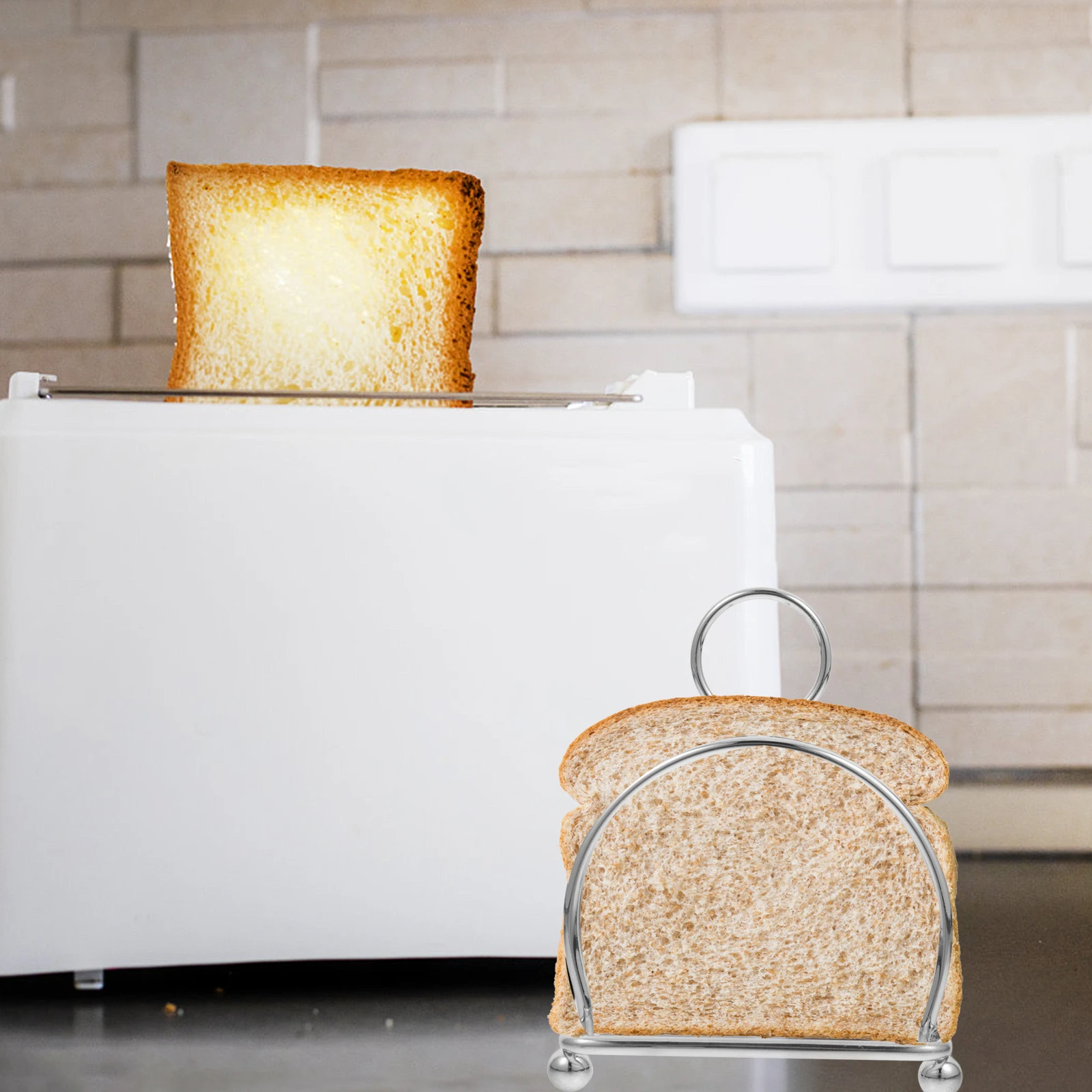 Stainless Steel Bread Rack Wire Stand Holder Style Toast Bakery Racks Divider English Container
Stainless Steel Bread Rack Wire Stand Holder Style Toast Bakery Racks Divider English Container