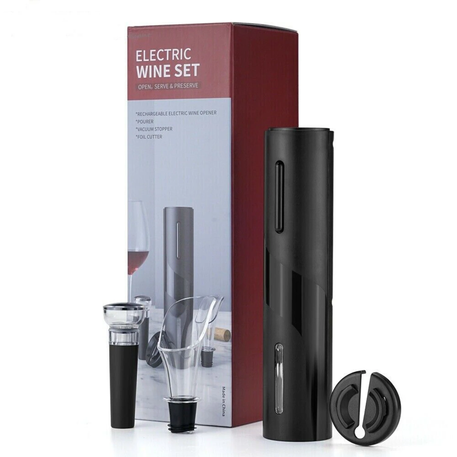 Luxurious Rechargeable Wine Preservation Set - Enhance Your Enjoyment with the Ultimate Stylish and Convenient Experience - A Di
Luxurious Rechargeable Wine Preservation Set - Enhance Your Enjoyment with the Ultimate Stylish and Convenient Experience - A Di