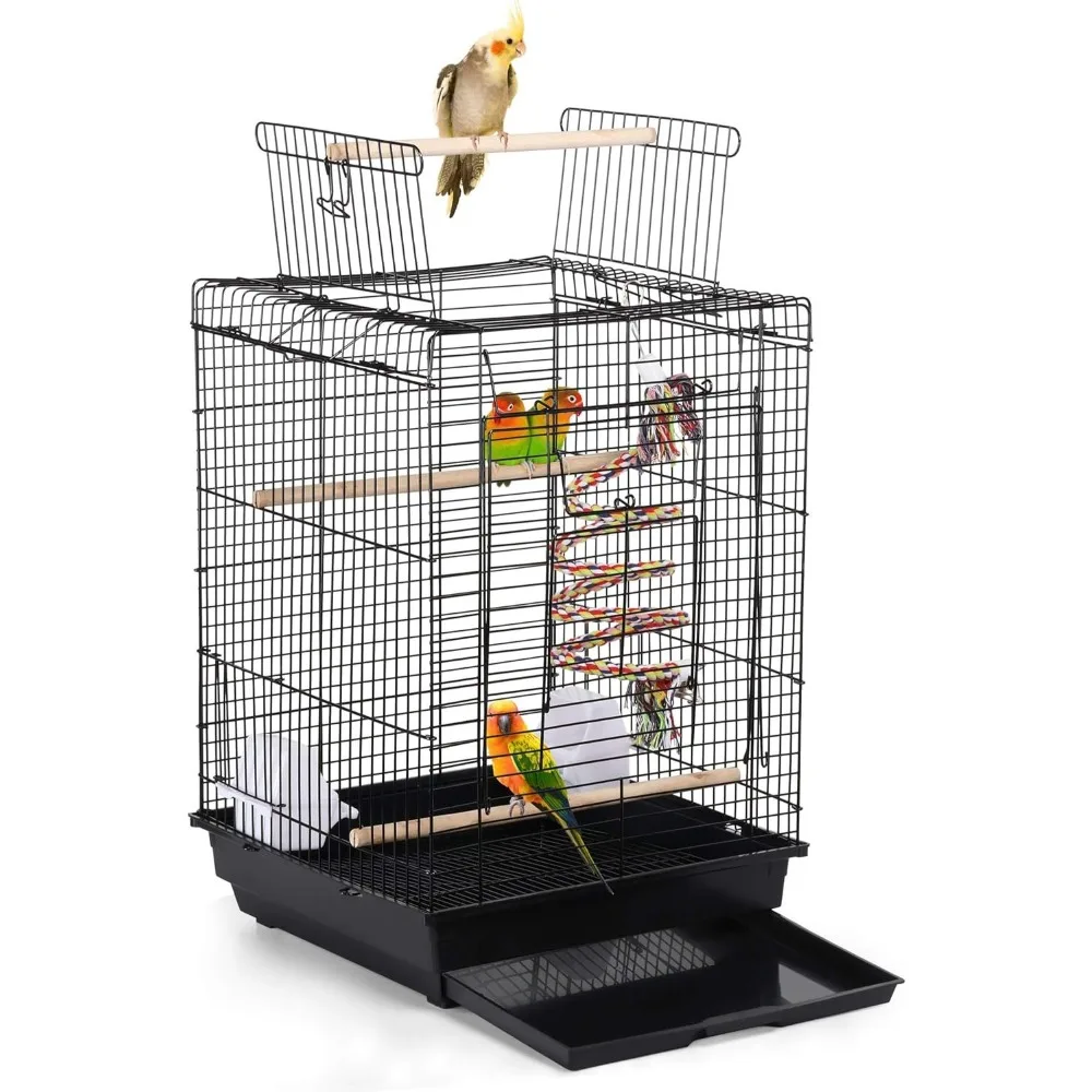 Open Play Top Travel Bird Cage for Conure Sun Parakeet Green Cheek Conure Lovebird Budgie Finch Canary, Small-Size Tra
Open Play Top Travel Bird Cage for Conure Sun Parakeet Green Cheek Conure Lovebird Budgie Finch Canary, Small-Size Tra