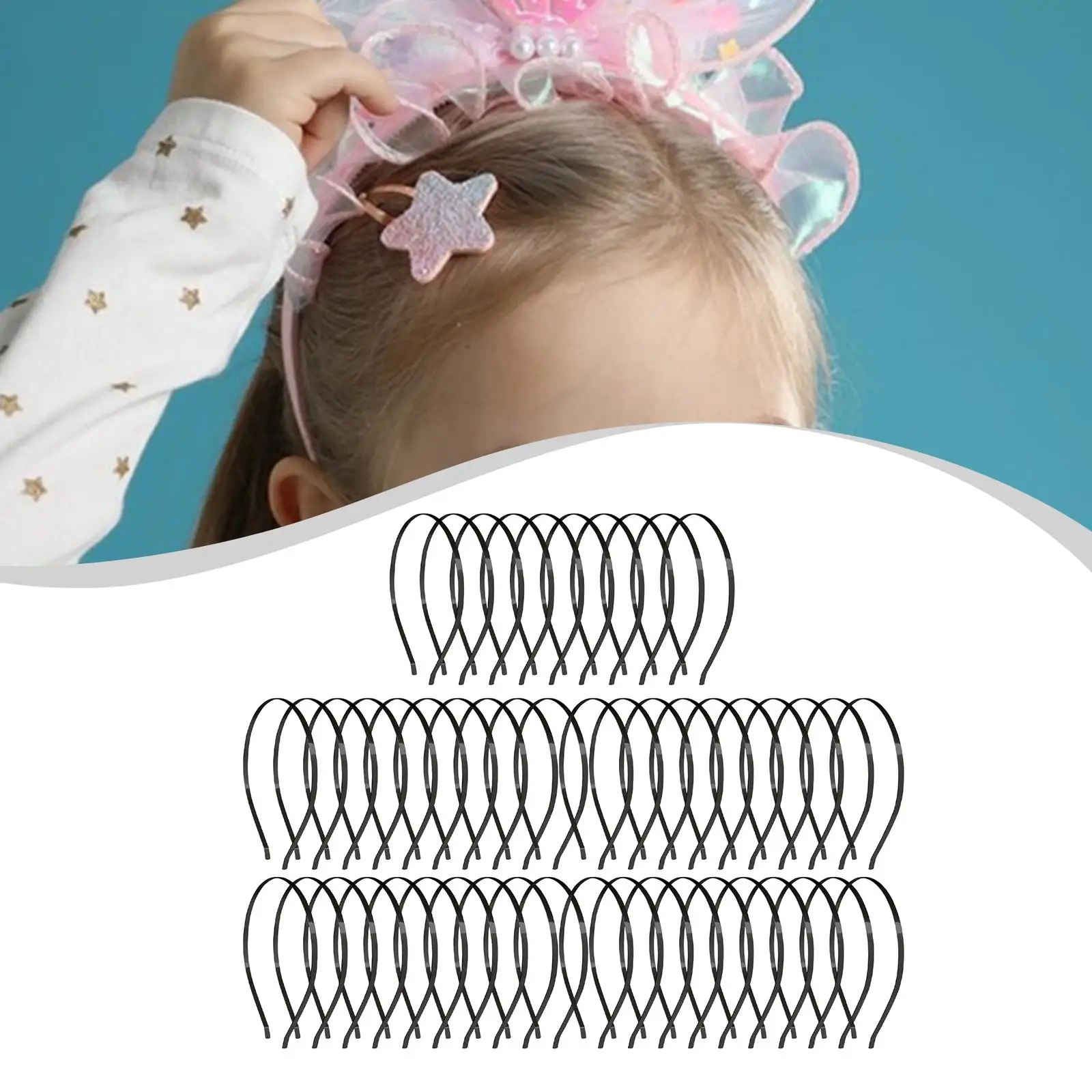DIY Blank Headband Base Flexible Tiara Craft Plain Metal Hair Hoop for Daily Use Hair Accessories Cosplay Prom Girl Kids
DIY Blank Headband Base Flexible Tiara Craft Plain Metal Hair Hoop for Daily Use Hair Accessories Cosplay Prom Girl Kids