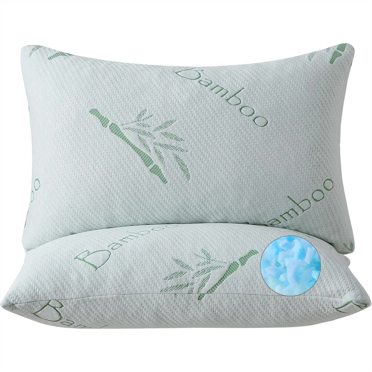 Shredded Memory Foam Pillows Queen Size Set of 2, Adjustable Bed Pillow with Cooling Breathable Cover for All Sleepers
Shredded Memory Foam Pillows Queen Size Set of 2, Adjustable Bed Pillow with Cooling Breathable Cover for All Sleepers