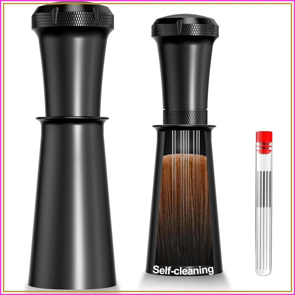 Nessus WDT Espresso Distribution Tool, Built-in Cleaning Brush, 0.35mm 10 Needle Distributor & Extra Needles, Aluminum Handle with Stand
Nessus WDT Espresso Distribution Tool, Built-in Cleaning Brush, 0.35mm 10 Needle Distributor & Extra Needles, Aluminum Handle with Stand