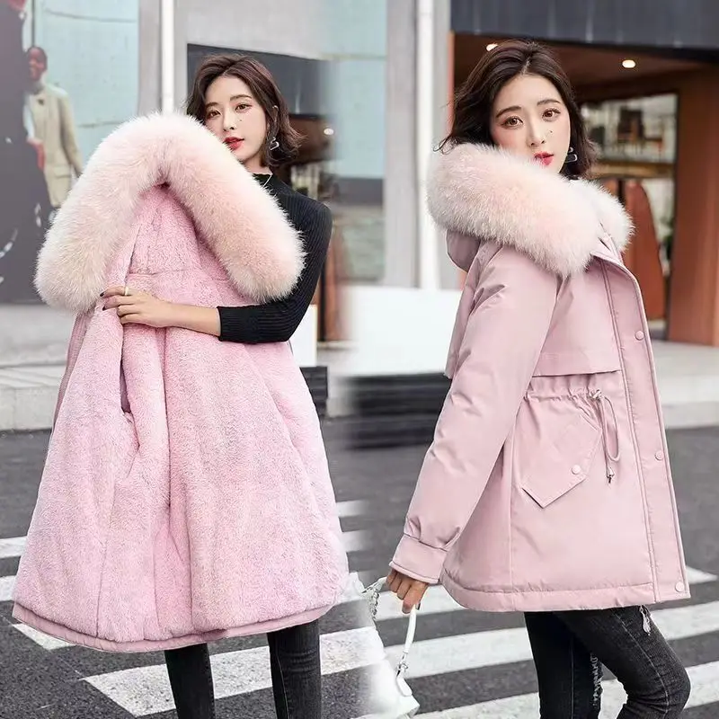 Cotton padded women's 2024 winter parkour jacket with waist cinching and slimming effect, medium to long Korean version, women's
Cotton padded women's 2024 winter parkour jacket with waist cinching and slimming effect, medium to long Korean version, women's