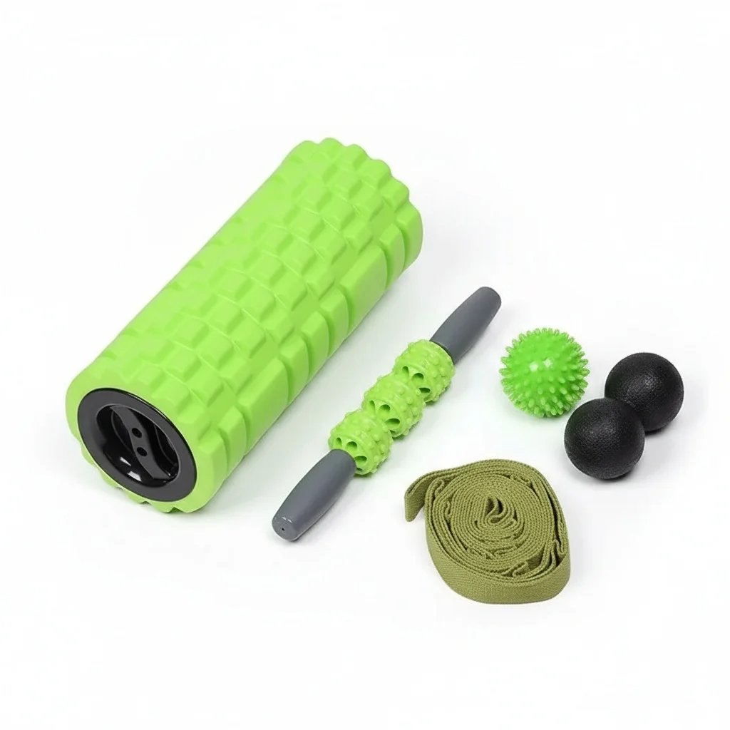 5-in-1 Foam Roller Set, EVA Muscle Massage Roller, Yoga Pillar, Gym Exercise Equipment, Home Workout, Premium Quality
5-in-1 Foam Roller Set, EVA Muscle Massage Roller, Yoga Pillar, Gym Exercise Equipment, Home Workout, Premium Quality