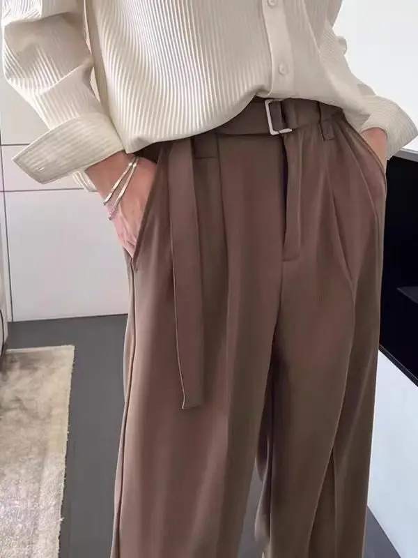 Cool Sle Men's Loose Straight Leg Pants Korean Version Summer Casual Pure Color Faionable Men's Clothing Spring Summer
Cool Sle Men's Loose Straight Leg Pants Korean Version Summer Casual Pure Color Faionable Men's Clothing Spring Summer