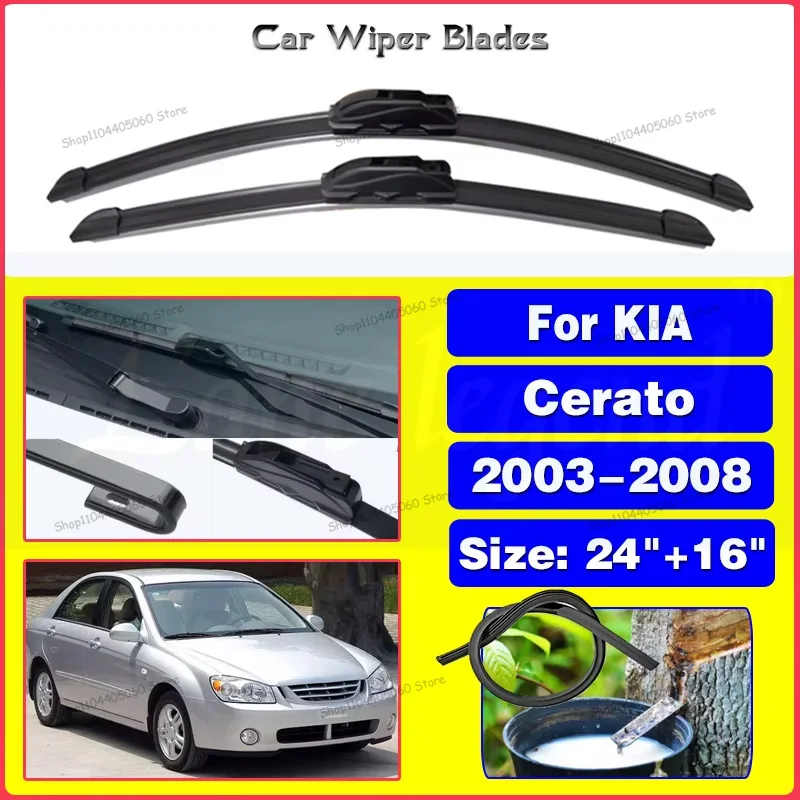 Wiper Front Wiper Blades For Kia Cerato 2003-2008 2004 2005 2006 2007 Windshield Windscreen Front Window 24"+16" 5.0 1 Revie
Wiper Front Wiper Blades For Kia Cerato 2003-2008 2004 2005 2006 2007 Windshield Windscreen Front Window 24"+16" 5.0 1 Revie