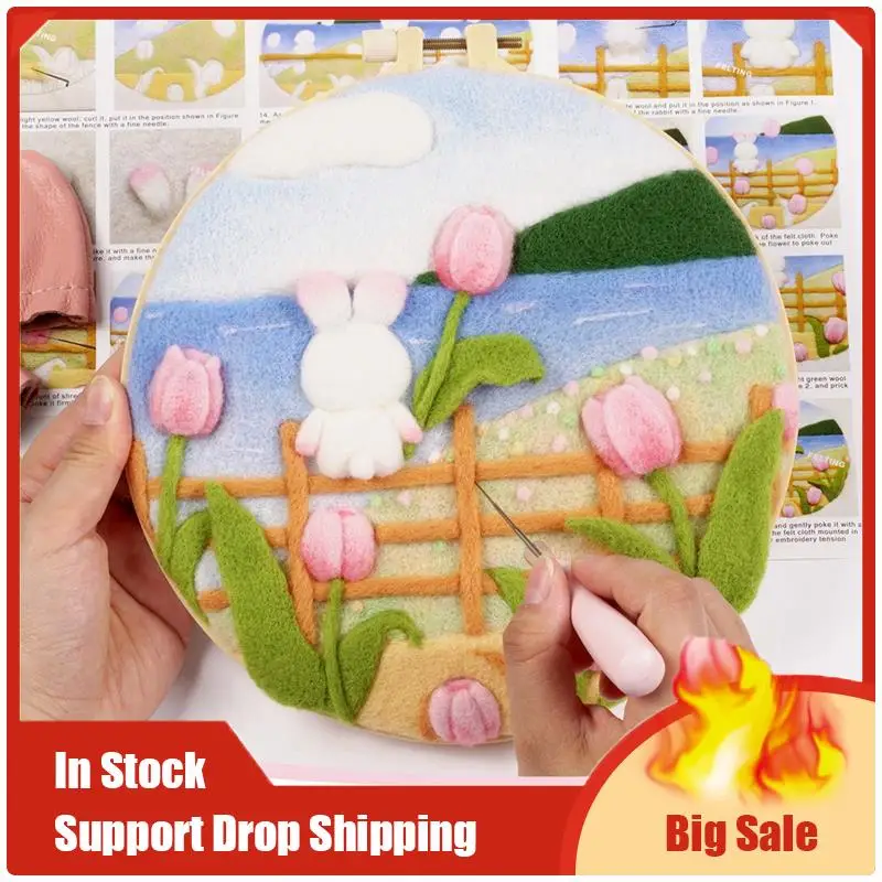 1 Set Needle Felt Set With Felt Needle,Picture Frame Foam Pad,Felt Cloth And Instructions
1 Set Needle Felt Set With Felt Needle,Picture Frame Foam Pad,Felt Cloth And Instructions