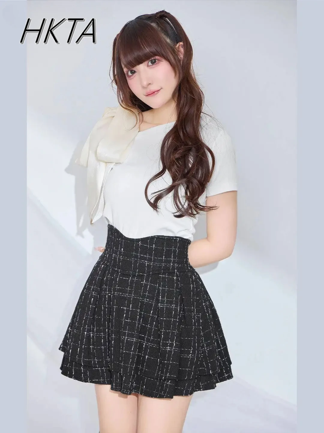 Japanese Skirt Spring New Black Versatile Tweed High Waist Short Skirt Sweet Lolita Girls Slimming A-line Mini Skirts Culottes
Japanese Skirt Spring New Black Versatile Tweed High Waist Short Skirt Sweet Lolita Girls Slimming A-line Mini Skirts Culottes