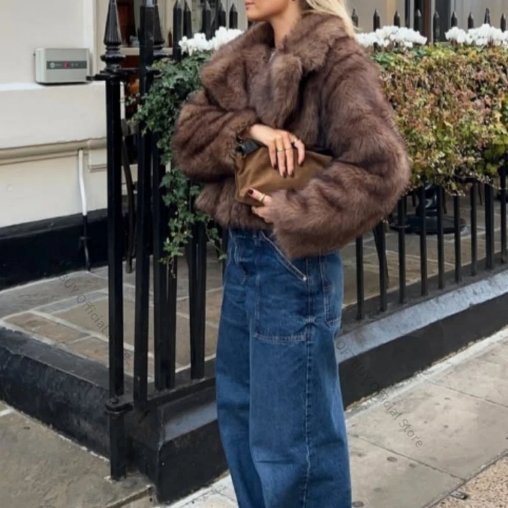 OFTBUY Fake Fur Coat Winter Women Fashion Faux Fur Jacket Vintage Turn-Down Collar Long Sleeve Coat Autumn Female Streetwear
OFTBUY Fake Fur Coat Winter Women Fashion Faux Fur Jacket Vintage Turn-Down Collar Long Sleeve Coat Autumn Female Streetwear