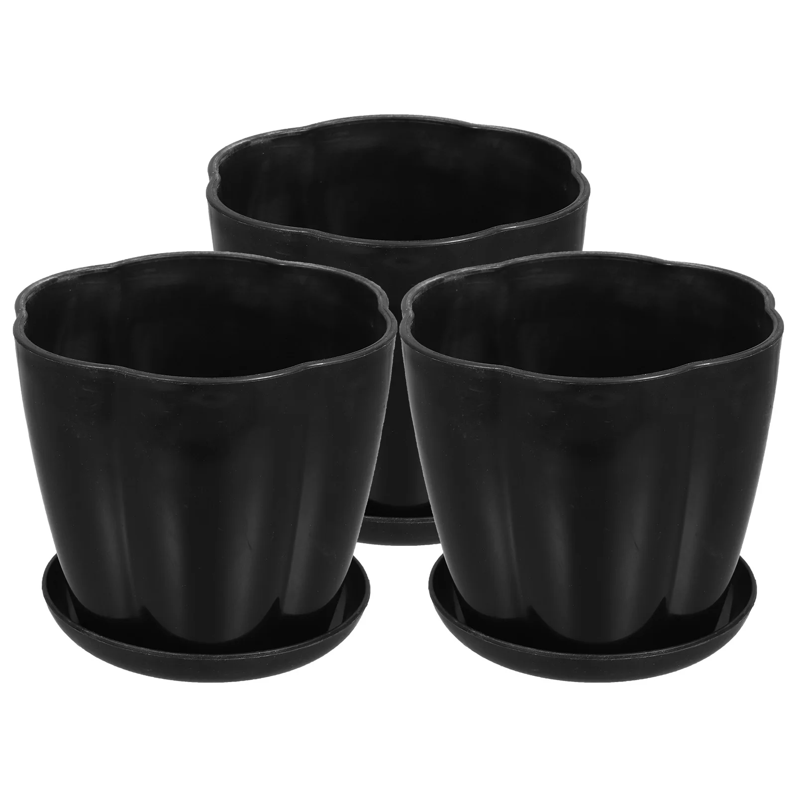 3 Sets 13.5x12.5cm Black Plant Pots Drainage Holes Trays Lightweight Durable Plant Fiber Material Decor Flower Pot
3 Sets 13.5x12.5cm Black Plant Pots Drainage Holes Trays Lightweight Durable Plant Fiber Material Decor Flower Pot
