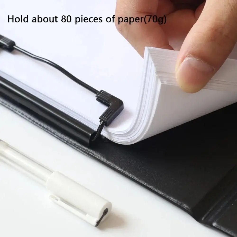 1Pcs Foldable A4 A5 Clipboard Black PU Leather Conference File Folder With Clip Buckle Ultra-Smooth Writing Pad Office Supply
1Pcs Foldable A4 A5 Clipboard Black PU Leather Conference File Folder With Clip Buckle Ultra-Smooth Writing Pad Office Supply