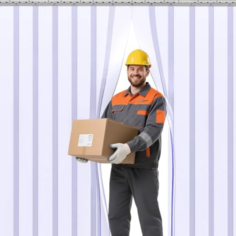 Plastic Door Curtain, 80" Height x 36" Width x 0.08" Thickness, 6PCS Clear Smooth PVC Door Freezer Curtains Strips, Insulating
Plastic Door Curtain, 80" Height x 36" Width x 0.08" Thickness, 6PCS Clear Smooth PVC Door Freezer Curtains Strips, Insulating