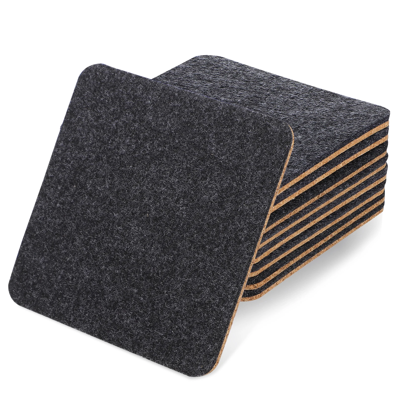 8 pcs Reversible Coasters Square Felt Cork Drink Mats Absorbent Table Protectors For Hot Drinks Cup Coaster Set
8 pcs Reversible Coasters Square Felt Cork Drink Mats Absorbent Table Protectors For Hot Drinks Cup Coaster Set