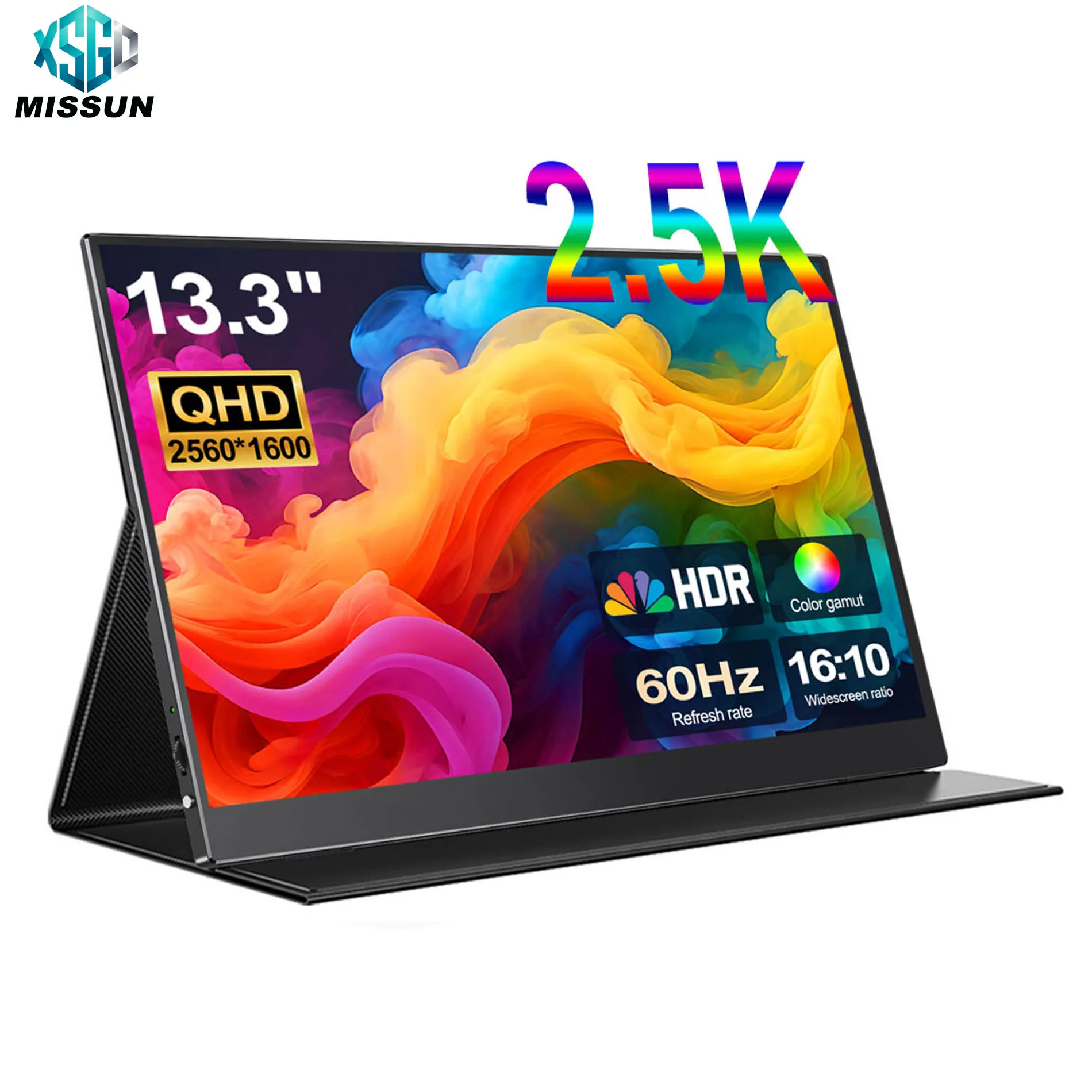 HOWENS 13.3 Inch Portable Display 2560x1600P Extend Display IPS LCD Panel Stand VESA USBC Mini HDMI Mobile Monitor For Laptop PC
HOWENS 13.3 Inch Portable Display 2560x1600P Extend Display IPS LCD Panel Stand VESA USBC Mini HDMI Mobile Monitor For Laptop PC