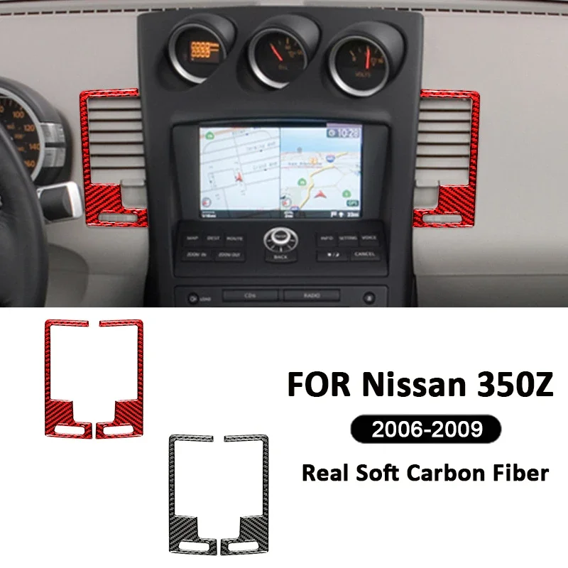 Carbon Fiber Car Central Control Air Outlet Vent Trim Frame Decorative Sticker For Nissan 350Z 2006-2009 Interior Accessories
Carbon Fiber Car Central Control Air Outlet Vent Trim Frame Decorative Sticker For Nissan 350Z 2006-2009 Interior Accessories