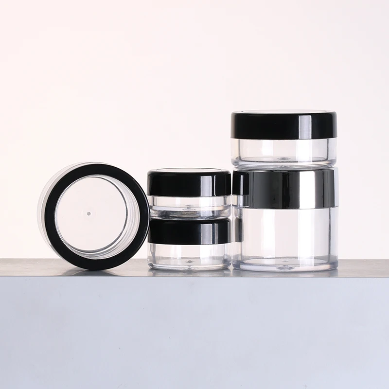 Cosmetic Sample Jars - Containers for Makeup, Lip Balm Customized Color clear Powder Plastic Jar Round for Cosmetic and Cream
Cosmetic Sample Jars - Containers for Makeup, Lip Balm Customized Color clear Powder Plastic Jar Round for Cosmetic and Cream