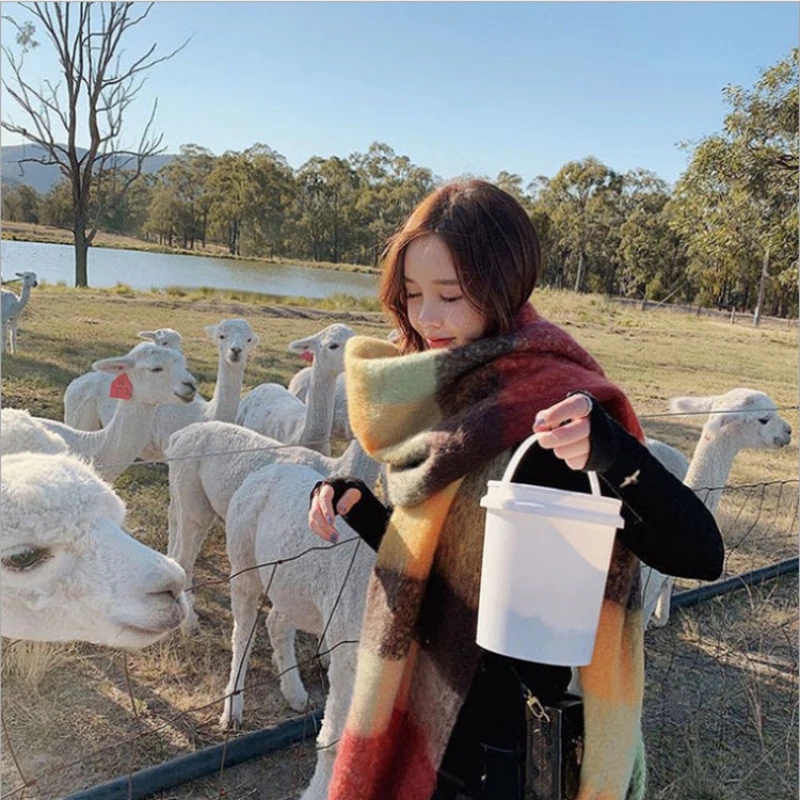 36x218cm Autumn and Winter New Scarf Sweet Girl Shawl Warm Scarves College Leisure Shawl Wraps for Dual-use Thick Couple Scarf
36x218cm Autumn and Winter New Scarf Sweet Girl Shawl Warm Scarves College Leisure Shawl Wraps for Dual-use Thick Couple Scarf