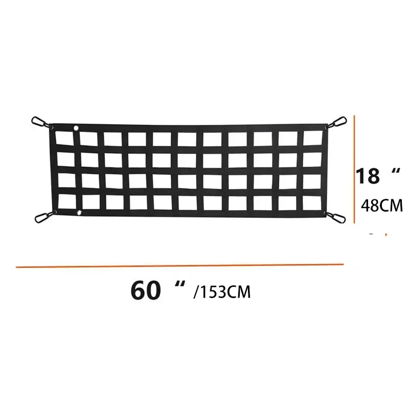 Pickup Truck Cargo Net, Tailgate Net, Trunk Barrier Net, Fixed Luggage Barrier Net in The Car
Pickup Truck Cargo Net, Tailgate Net, Trunk Barrier Net, Fixed Luggage Barrier Net in The Car