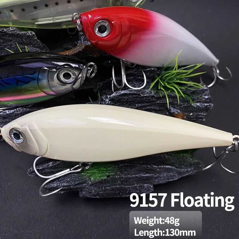 Big Heavy Pencil Fishing Lures 48g 130mm Saltwater Trout Pesca Artificial Twitchbait Floating Wobblers for Fishing Equipment
Big Heavy Pencil Fishing Lures 48g 130mm Saltwater Trout Pesca Artificial Twitchbait Floating Wobblers for Fishing Equipment