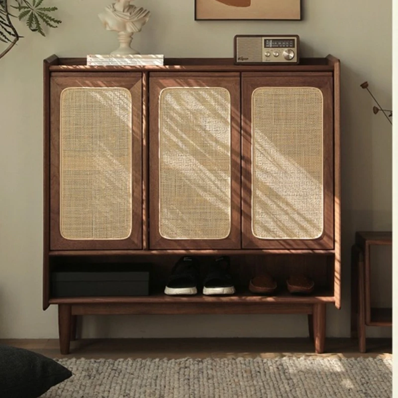 Nordic solid wood shoe cabinet modern simple black walnut storage large capacity small apartment household cabinet entrance
Nordic solid wood shoe cabinet modern simple black walnut storage large capacity small apartment household cabinet entrance
