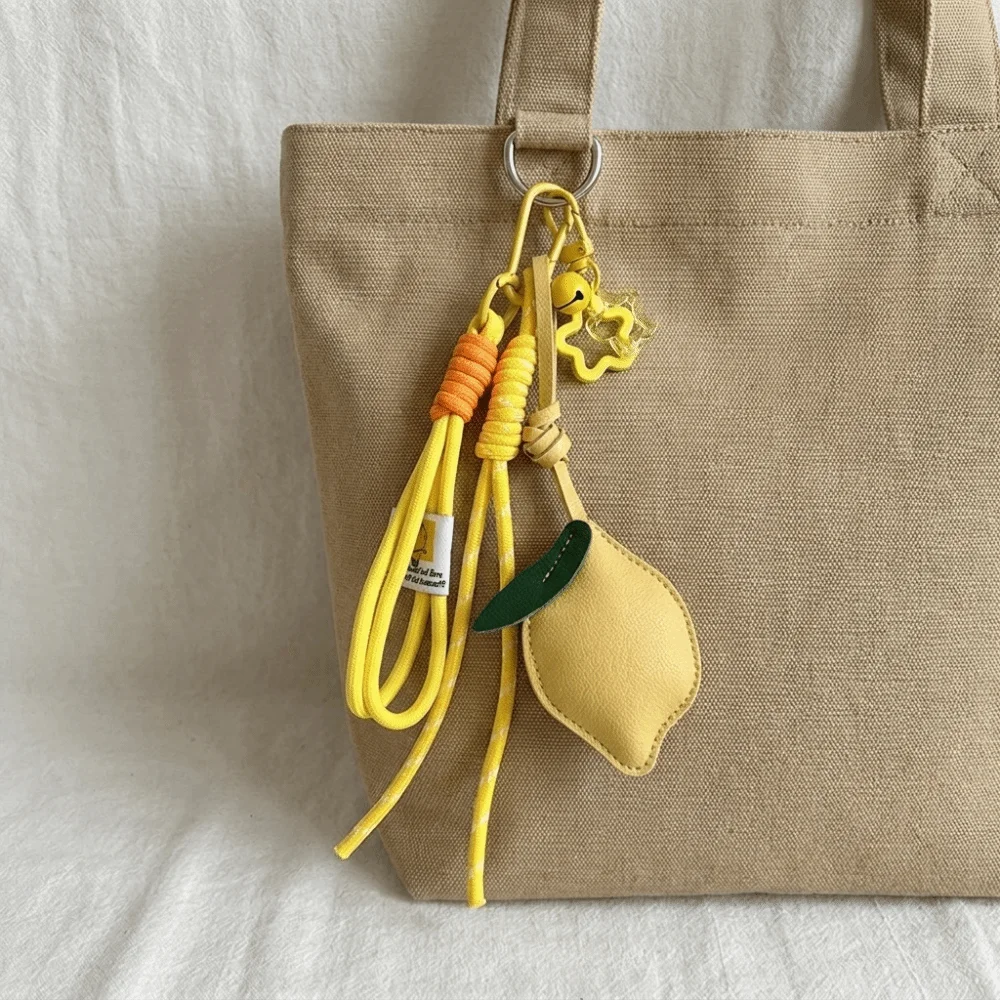 Cute Star Lemon Keychain Nylon Fruit PU Leather Hanger Wove Rope Car Keyring Bag Pendant Car Accessory
Cute Star Lemon Keychain Nylon Fruit PU Leather Hanger Wove Rope Car Keyring Bag Pendant Car Accessory