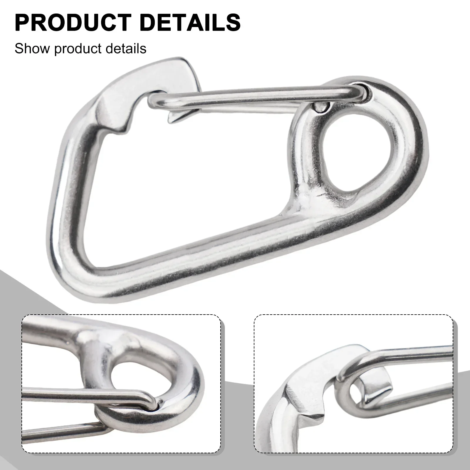 Carabiner Diving Buckle Scuba Diving Silver Simple Hook 60MM Buckle Outdoor Tools 316 Stainless Steel High Quality
Carabiner Diving Buckle Scuba Diving Silver Simple Hook 60MM Buckle Outdoor Tools 316 Stainless Steel High Quality