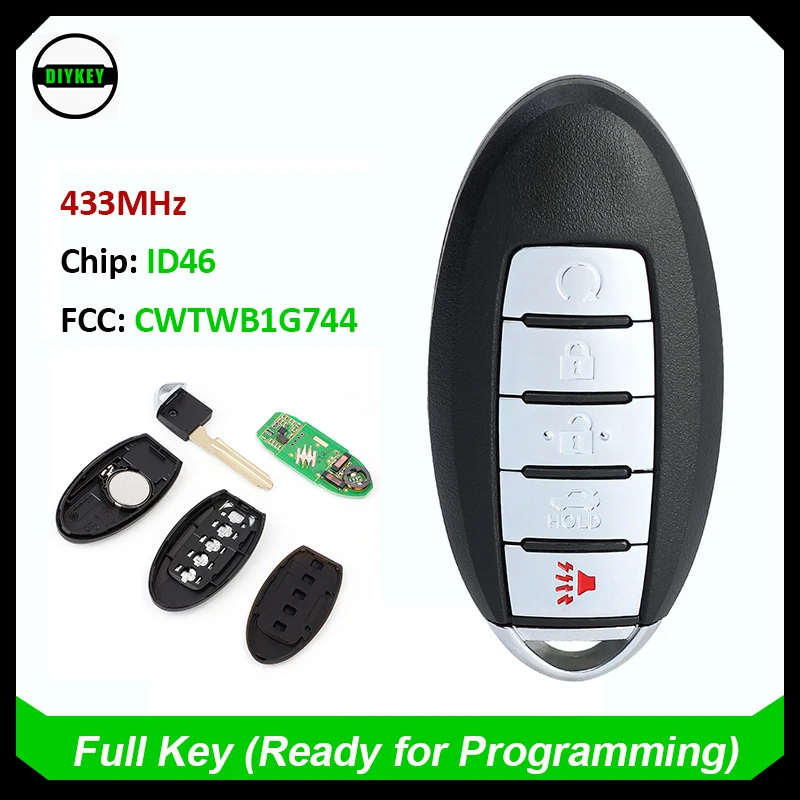 DIYKEY CWTWB1G744 дистанционный смарт ключ-брелок 433 МГц ID46 чип для Nissan Armada 2017-2024 для Infiniti QX56 2013 QX80 2014 - 2024
DIYKEY CWTWB1G744 дистанционный смарт ключ-брелок 433 МГц ID46 чип для Nissan Armada 2017-2024 для Infiniti QX56 2013 QX80 2014 - 2024