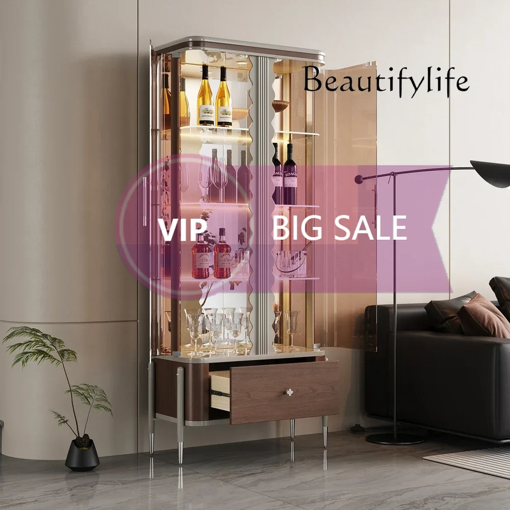 Nl Figure Display Cabinet, Light Luxury Display Cabinet Wine Cabinet, Living Room Against The Wall, New Double-door Glass Cabin
Nl Figure Display Cabinet, Light Luxury Display Cabinet Wine Cabinet, Living Room Against The Wall, New Double-door Glass Cabin