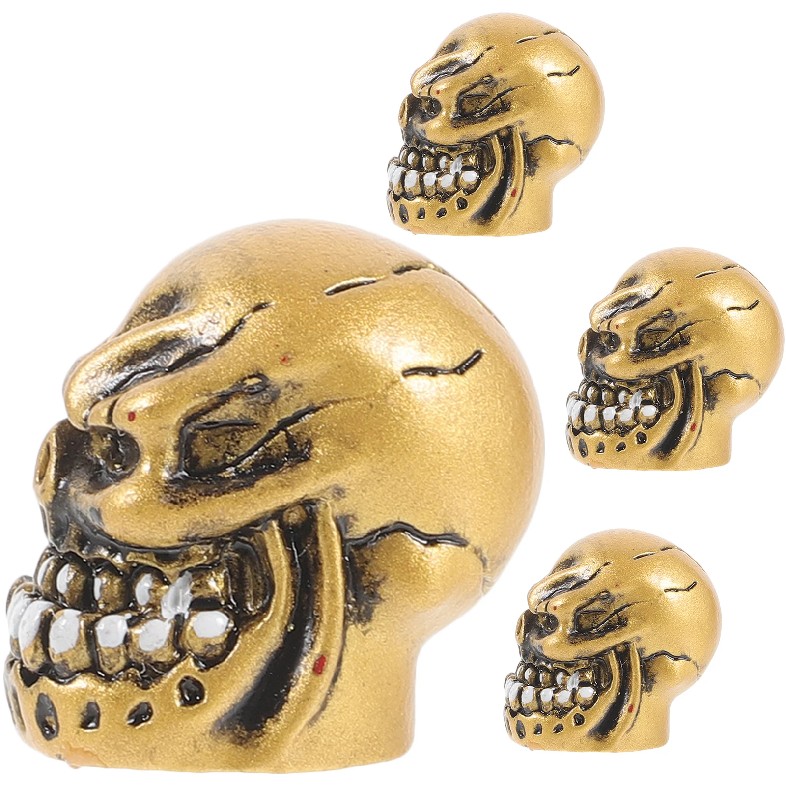 4pcs Tire Valve Caps Decorative Resin Skull Shaped Car Motorcycle Bicycle Valves Covers Tightening Black
4pcs Tire Valve Caps Decorative Resin Skull Shaped Car Motorcycle Bicycle Valves Covers Tightening Black