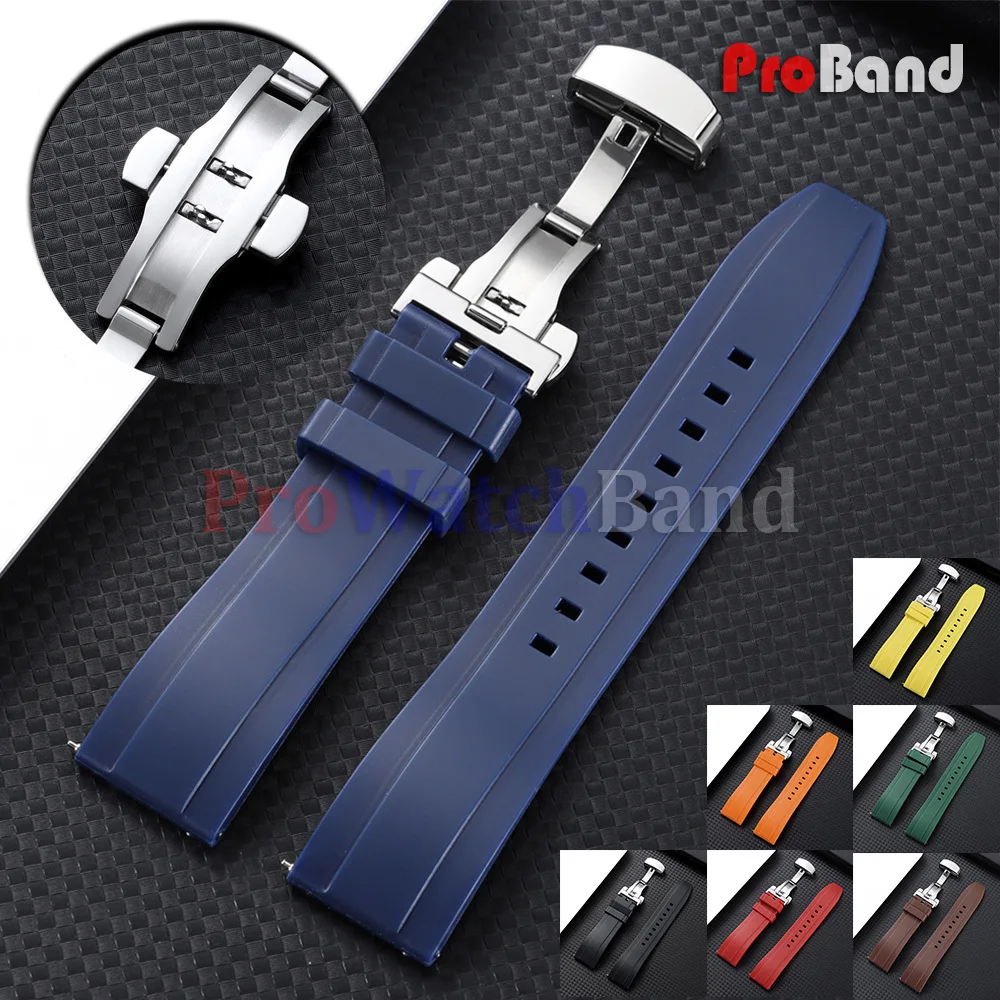 Silicone Watch Straps 20mm 22mm 24mm Universal Quick Release Butterfly Buckle Wrist Band Waterproof Yellow Blue Rubber Bracelet
Silicone Watch Straps 20mm 22mm 24mm Universal Quick Release Butterfly Buckle Wrist Band Waterproof Yellow Blue Rubber Bracelet