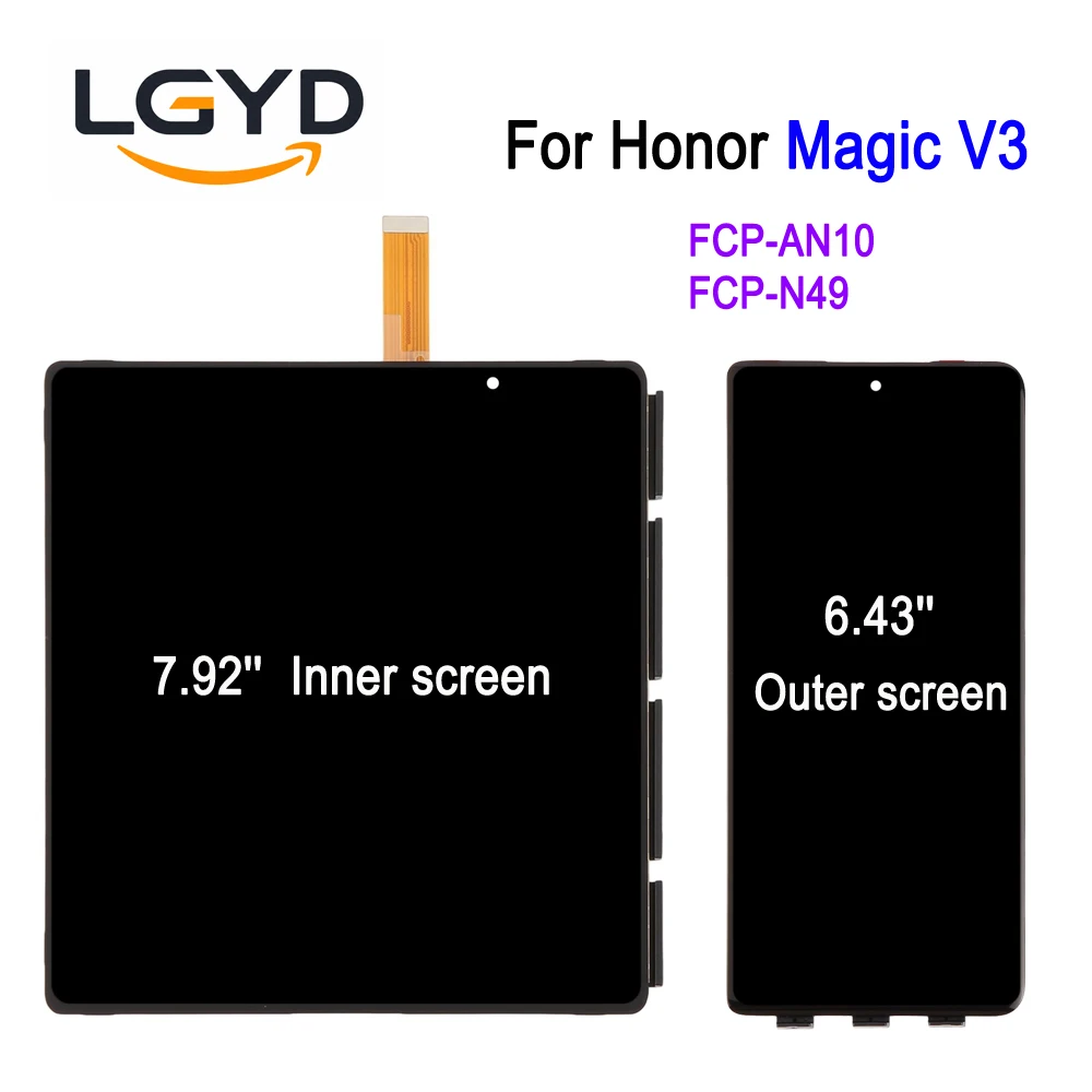 120Hz OLED Screen Display For Honor Magic V3 (2024) FCP-N49 FCP-AN10, 7.92'' Inner Screen 6.43'' Outer Screen Replacement Part
120Hz OLED Screen Display For Honor Magic V3 (2024) FCP-N49 FCP-AN10, 7.92'' Inner Screen 6.43'' Outer Screen Replacement Part