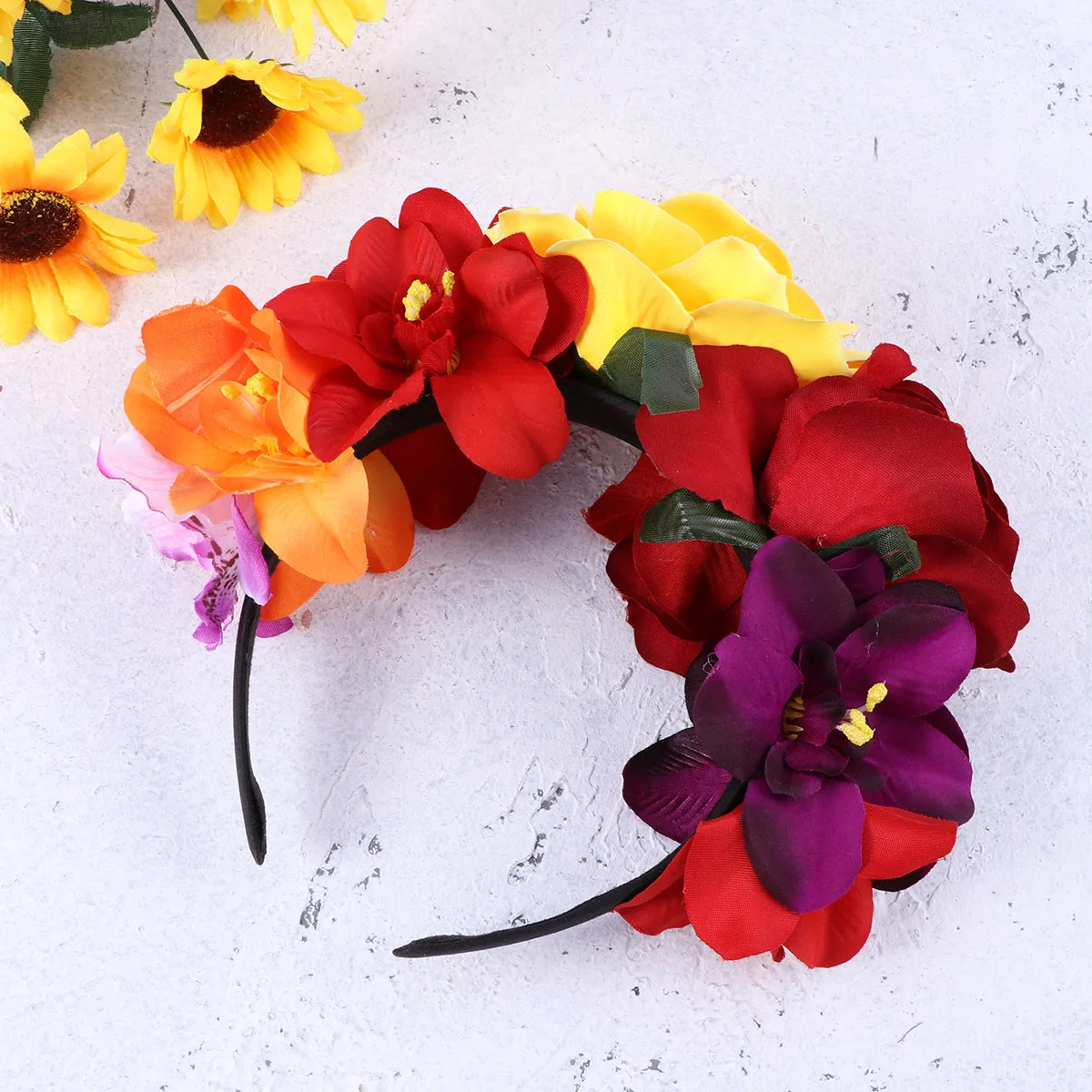 Floral Headband Garland Cloth Bohemia Headdress Bride Flower Girl Crown Hairbands Unfading Realistic Elegant Sweet
Floral Headband Garland Cloth Bohemia Headdress Bride Flower Girl Crown Hairbands Unfading Realistic Elegant Sweet