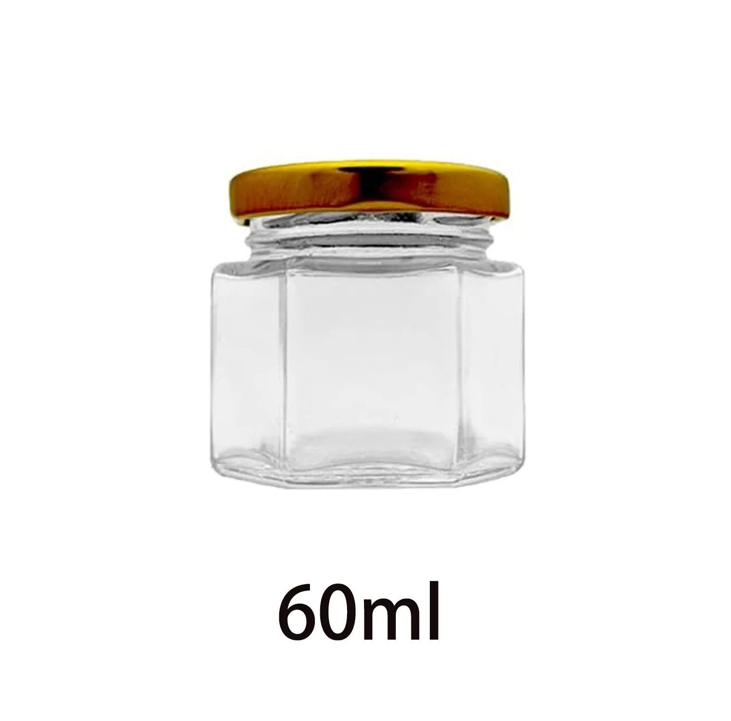 120pcs Hexagonal 2.0 oz / 60ml Glass Jars with Golden Lids - Great for all Those Handmad
120pcs Hexagonal 2.0 oz / 60ml Glass Jars with Golden Lids - Great for all Those Handmad