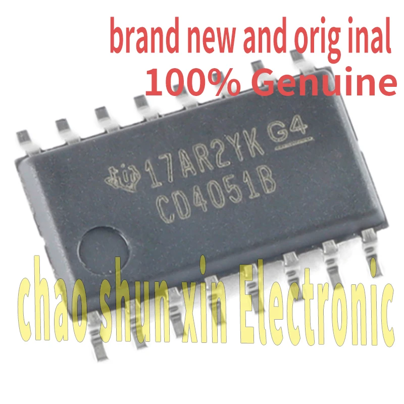 10 Cd4051Bnsr Brand New Genuine Patch Soic-16 Single Channel Analog Multi-Channel Reusher Chip Silk Screen Cd4051B
10 Cd4051Bnsr Brand New Genuine Patch Soic-16 Single Channel Analog Multi-Channel Reusher Chip Silk Screen Cd4051B