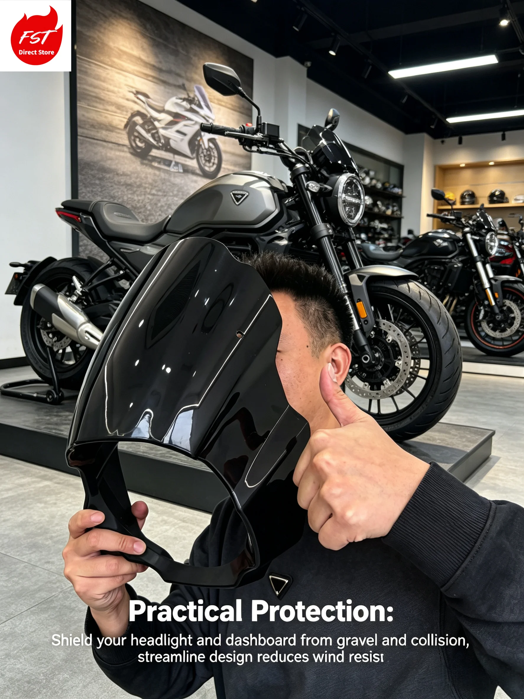 BENDA Pig-Head Shaped Headlight Covers for Chinchilla 450/500 Black Flag 500 Grey Stone 250 Retro Style Motorcycle Headlamp Cove
BENDA Pig-Head Shaped Headlight Covers for Chinchilla 450/500 Black Flag 500 Grey Stone 250 Retro Style Motorcycle Headlamp Cove