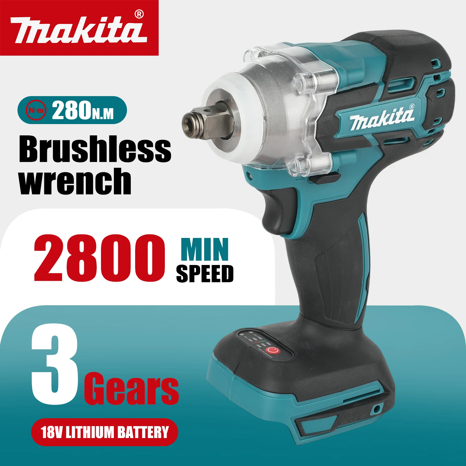 NEW 2026 Makita DTW285 18V Cordless Impact Wrench Brushless Motor 280Nm High Torque 1/2" For Mechanical Maintenance
NEW 2026 Makita DTW285 18V Cordless Impact Wrench Brushless Motor 280Nm High Torque 1/2" For Mechanical Maintenance