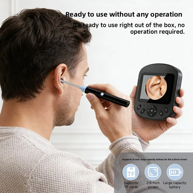 2.8 Inch Screen Visual Ear Cleaner Smart HD Camera Remover Endoscope Ear Wax Picker Professional IPS Screen Ear Wax Removal V1
2.8 Inch Screen Visual Ear Cleaner Smart HD Camera Remover Endoscope Ear Wax Picker Professional IPS Screen Ear Wax Removal V1