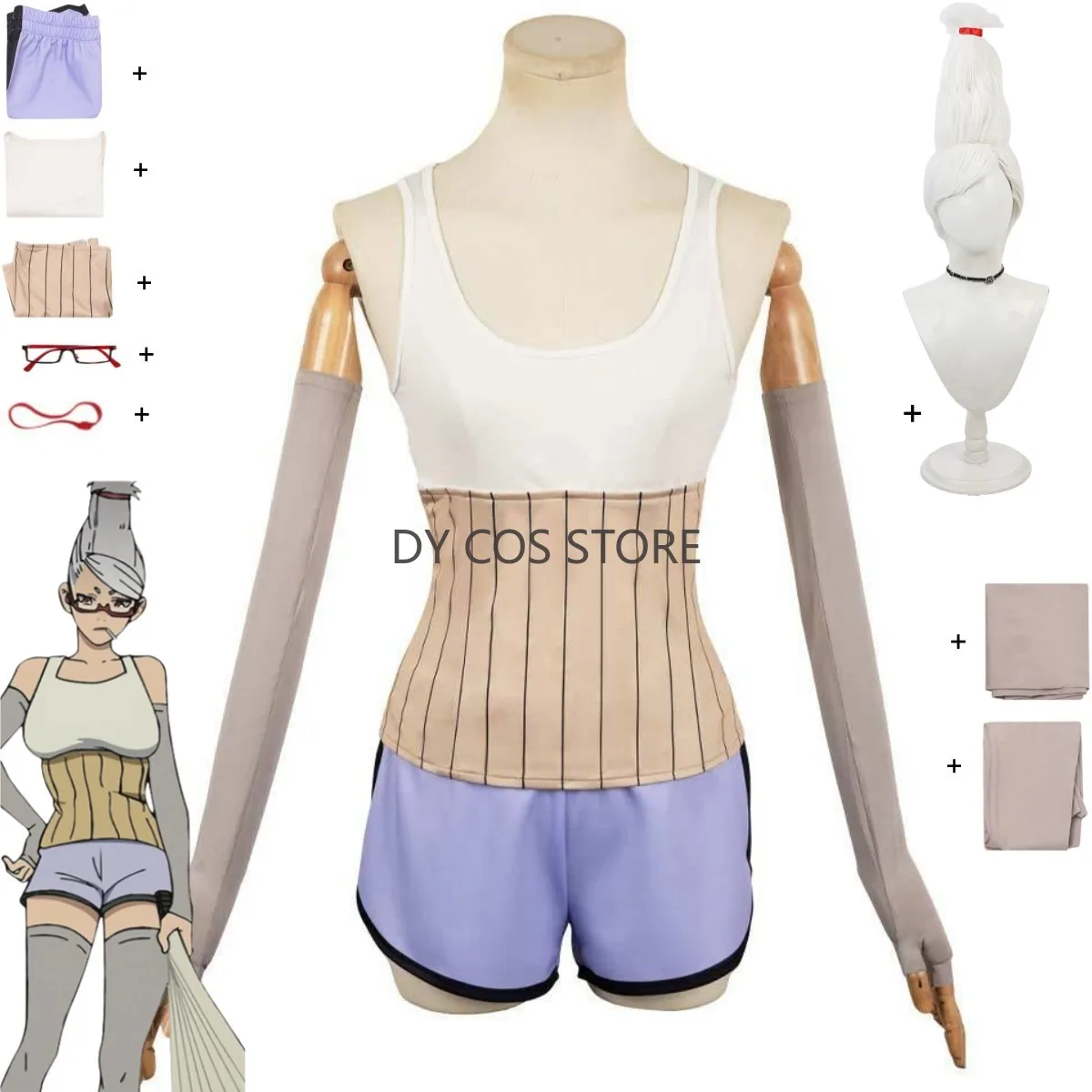 Anime Dan Da Dan Ayase Seiko Cosplay Costume Dandadan Vest Top Shorts Tracksuit Glasses Wig Adult Woman Sexy Halloween Suit
Anime Dan Da Dan Ayase Seiko Cosplay Costume Dandadan Vest Top Shorts Tracksuit Glasses Wig Adult Woman Sexy Halloween Suit