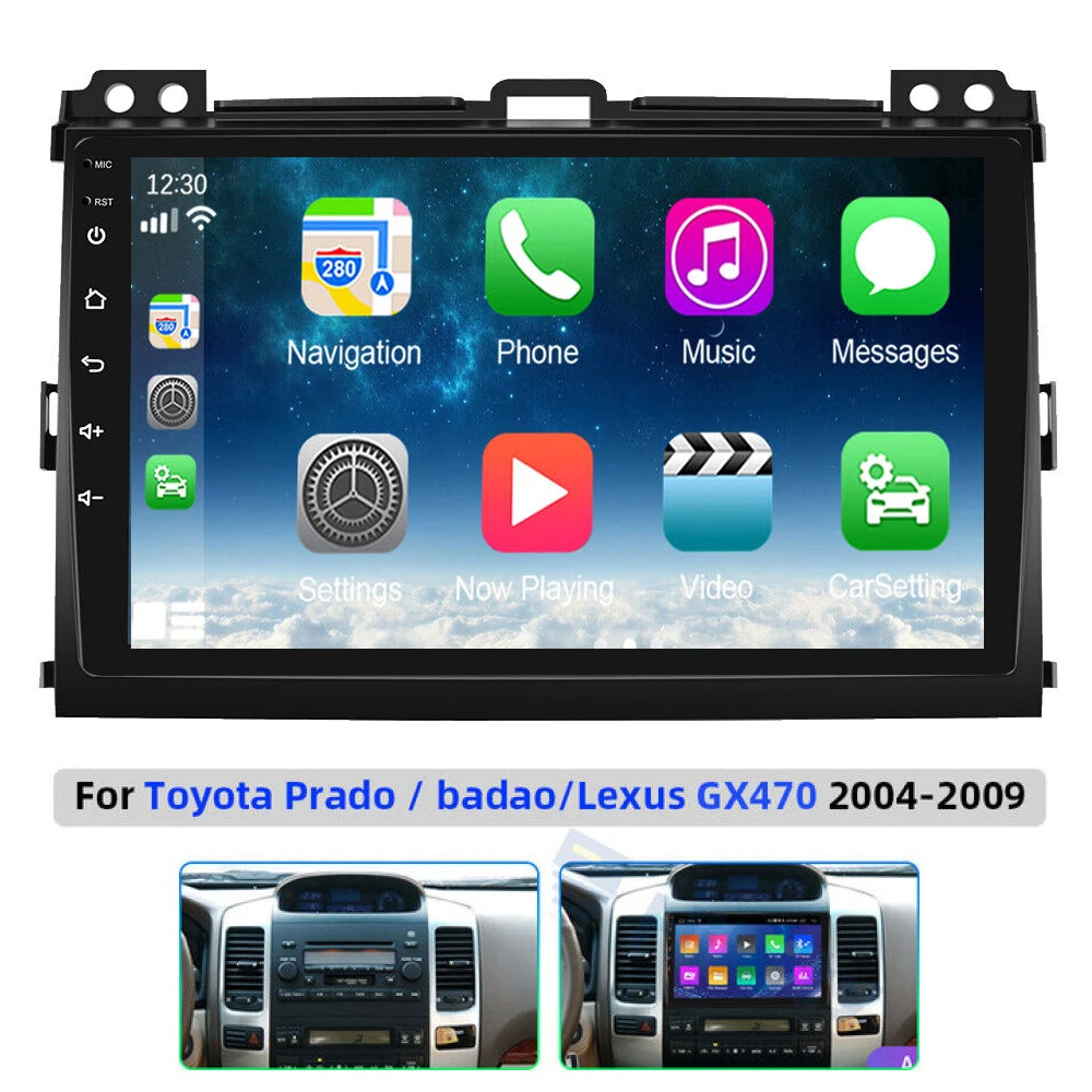 DSP Carplay Android 12.0 For Toyota Prado 120 For Lexus GX470 Car Stereo Multimedia Player GPS Navigation Audio Radio DVD 2 Din
DSP Carplay Android 12.0 For Toyota Prado 120 For Lexus GX470 Car Stereo Multimedia Player GPS Navigation Audio Radio DVD 2 Din
