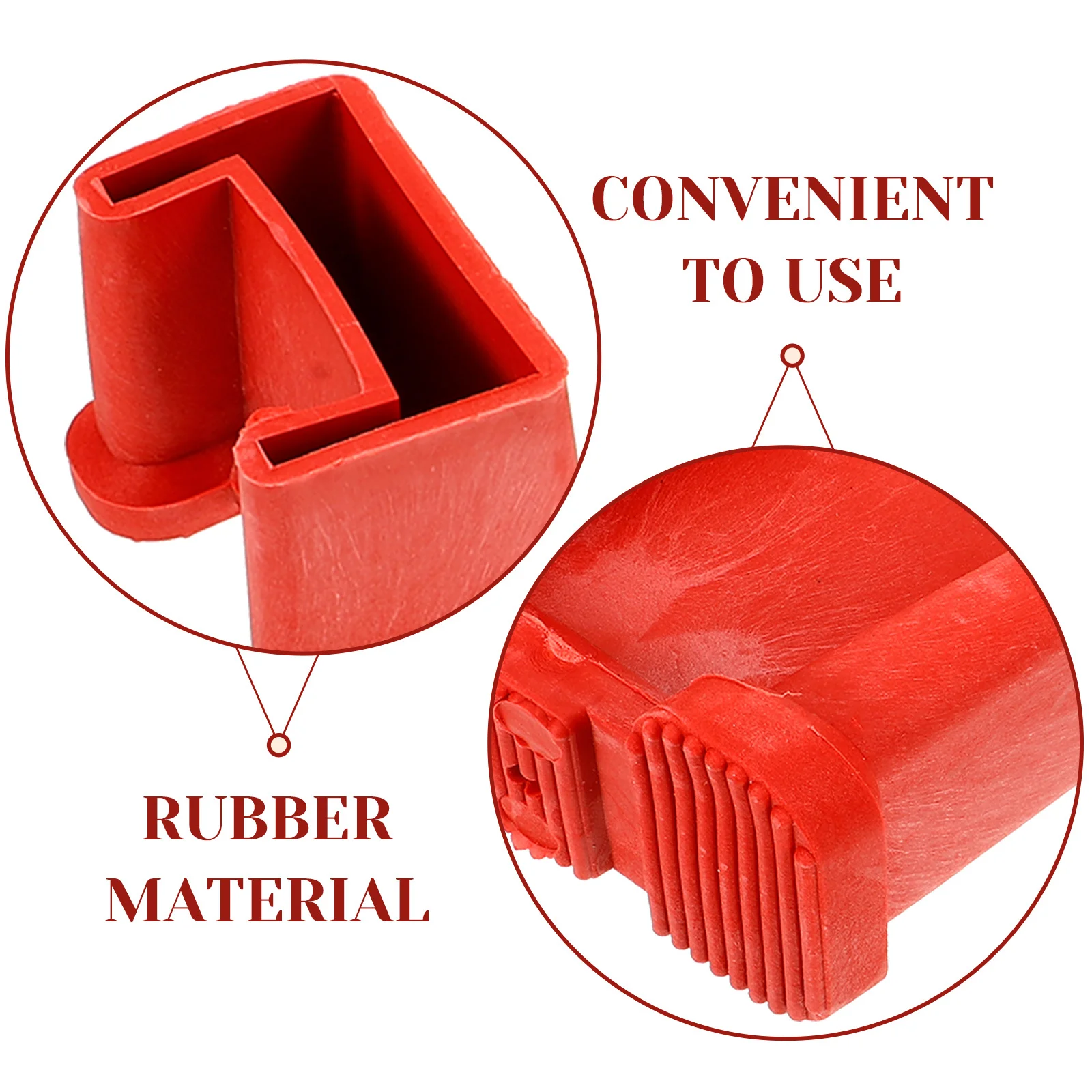 4Pcs Anti-Slip Ladder Feet Covers Rubber Replacement Pads Durable Ladder Leg Mats Protection for Wood Tile Carpet Floors
4Pcs Anti-Slip Ladder Feet Covers Rubber Replacement Pads Durable Ladder Leg Mats Protection for Wood Tile Carpet Floors