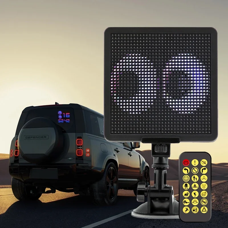 Car Rear window LED display Warning indicate subtitles rolling display screen Multimedia player App Control intelligent screen
Car Rear window LED display Warning indicate subtitles rolling display screen Multimedia player App Control intelligent screen