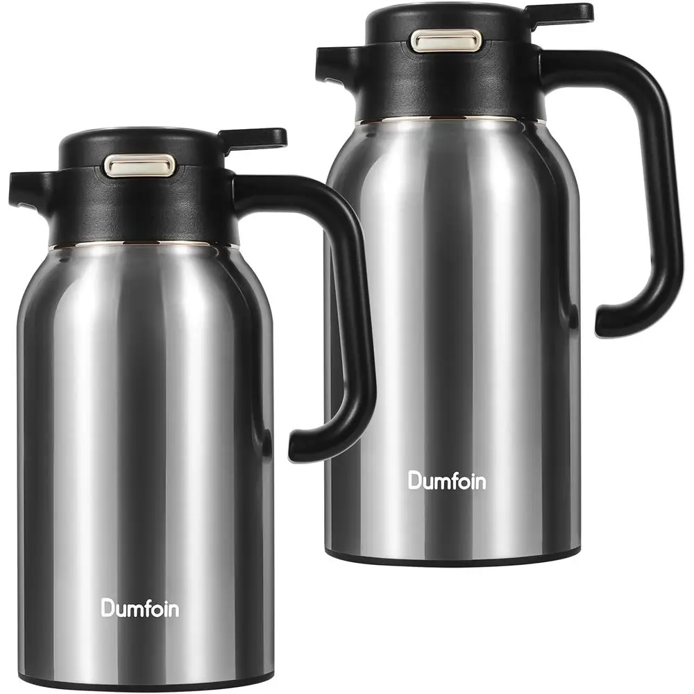Insulated Stainless Steel Vacuum Coffee Carafe with Creamer Pitcher Dispenser, Silver
Insulated Stainless Steel Vacuum Coffee Carafe with Creamer Pitcher Dispenser, Silver