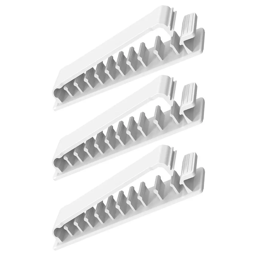 3Pcs Adhesive Cord Holder Kit 10 Slots Cable Management for Headphones USB Cables Desktop Wire Organizer Clips
3Pcs Adhesive Cord Holder Kit 10 Slots Cable Management for Headphones USB Cables Desktop Wire Organizer Clips