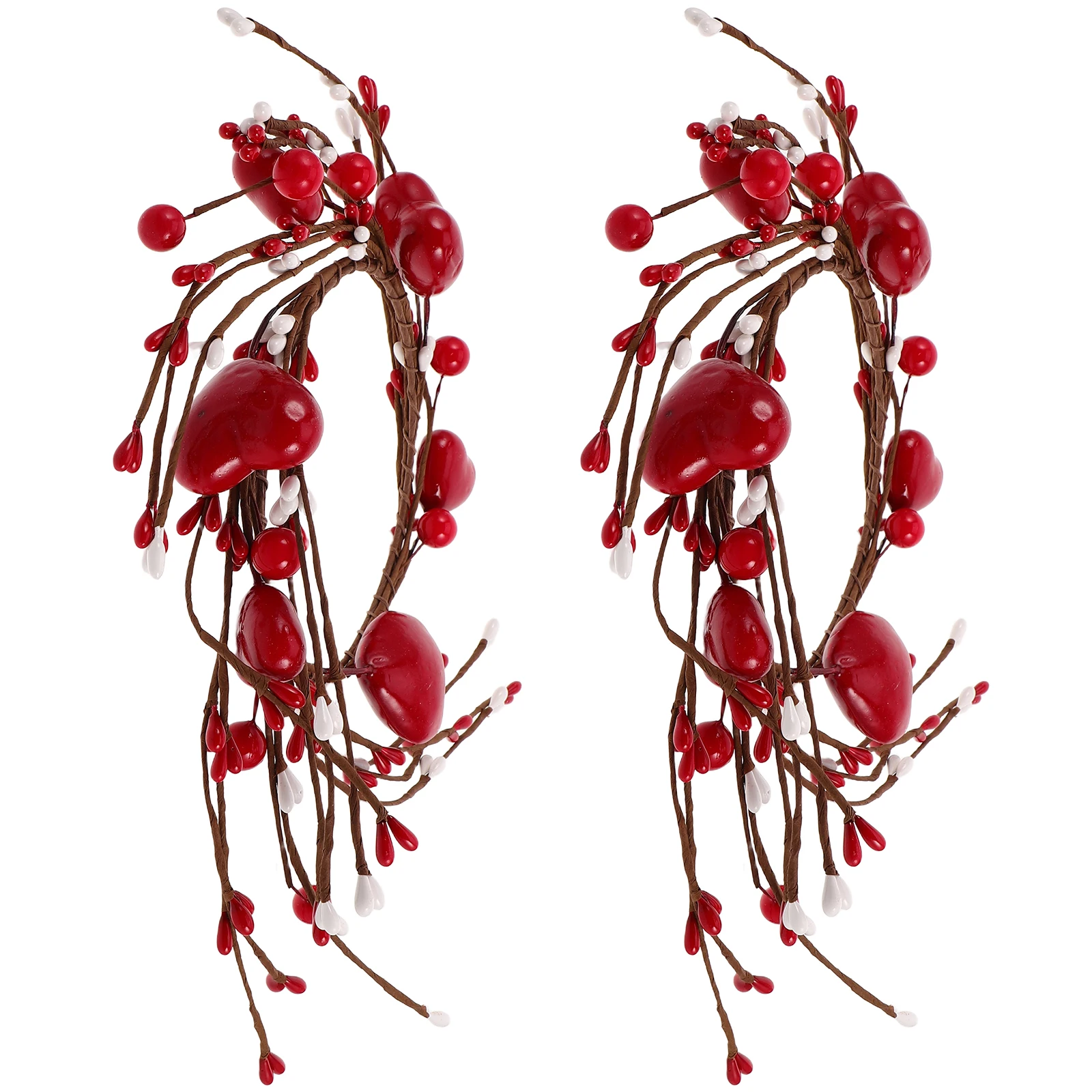 2Pcs Heart Shaped Berry Rings Romantic Valentine Day Mother's Day Decor Home Table Centerpieces Rings
2Pcs Heart Shaped Berry Rings Romantic Valentine Day Mother's Day Decor Home Table Centerpieces Rings